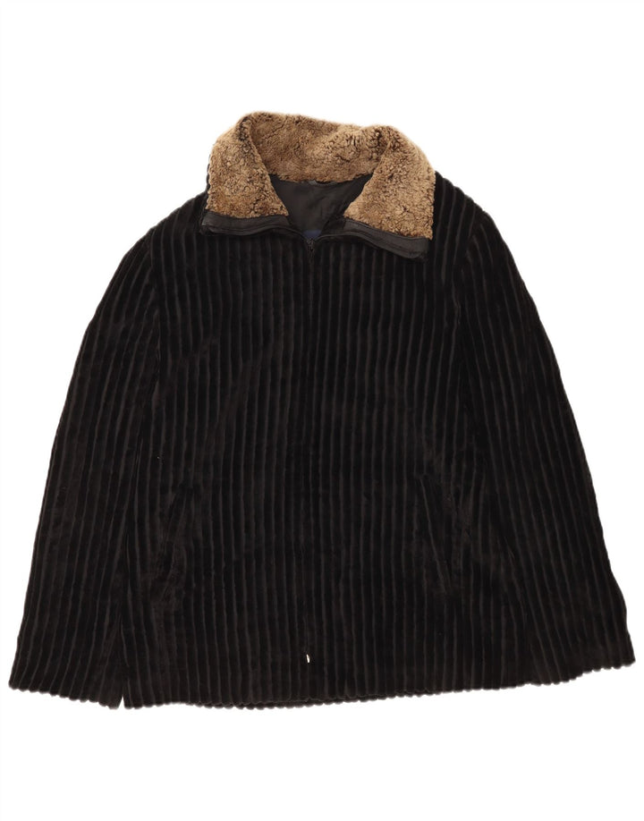 Женская вельветовая куртка Mabrun IT 44, средний черный, цветной блок