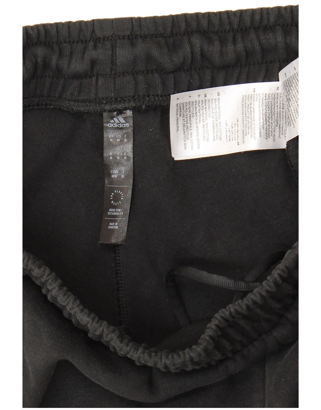 Мужские спортивные брюки Adidas Joggers среднего черного цвета из хлопка