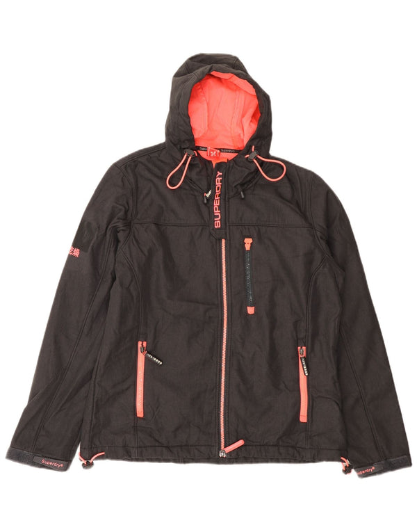 SUPERDRY Женская ветровка с капюшоном Windtrekker UK 18 XL Серая
