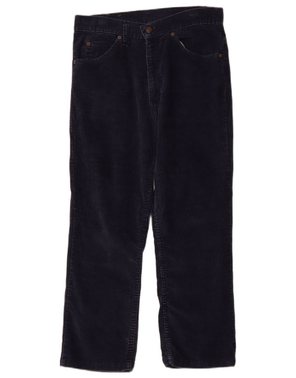 LEVI'S Mens 512 Slim Tapered Corduroy Trousers W31 L24 Navy Blue