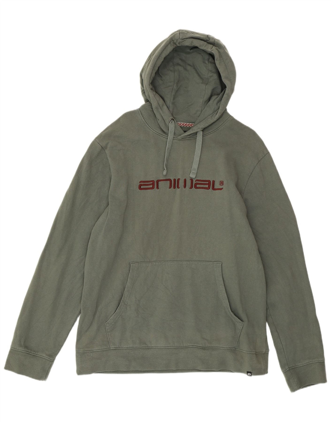Мужской джемпер с капюшоном ANIMAL, большой зеленый, хлопок