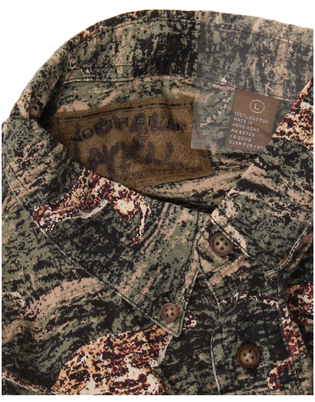Мужская фланелевая рубашка VINTAGE, большая зеленая хлопковая рубашка с животным принтом