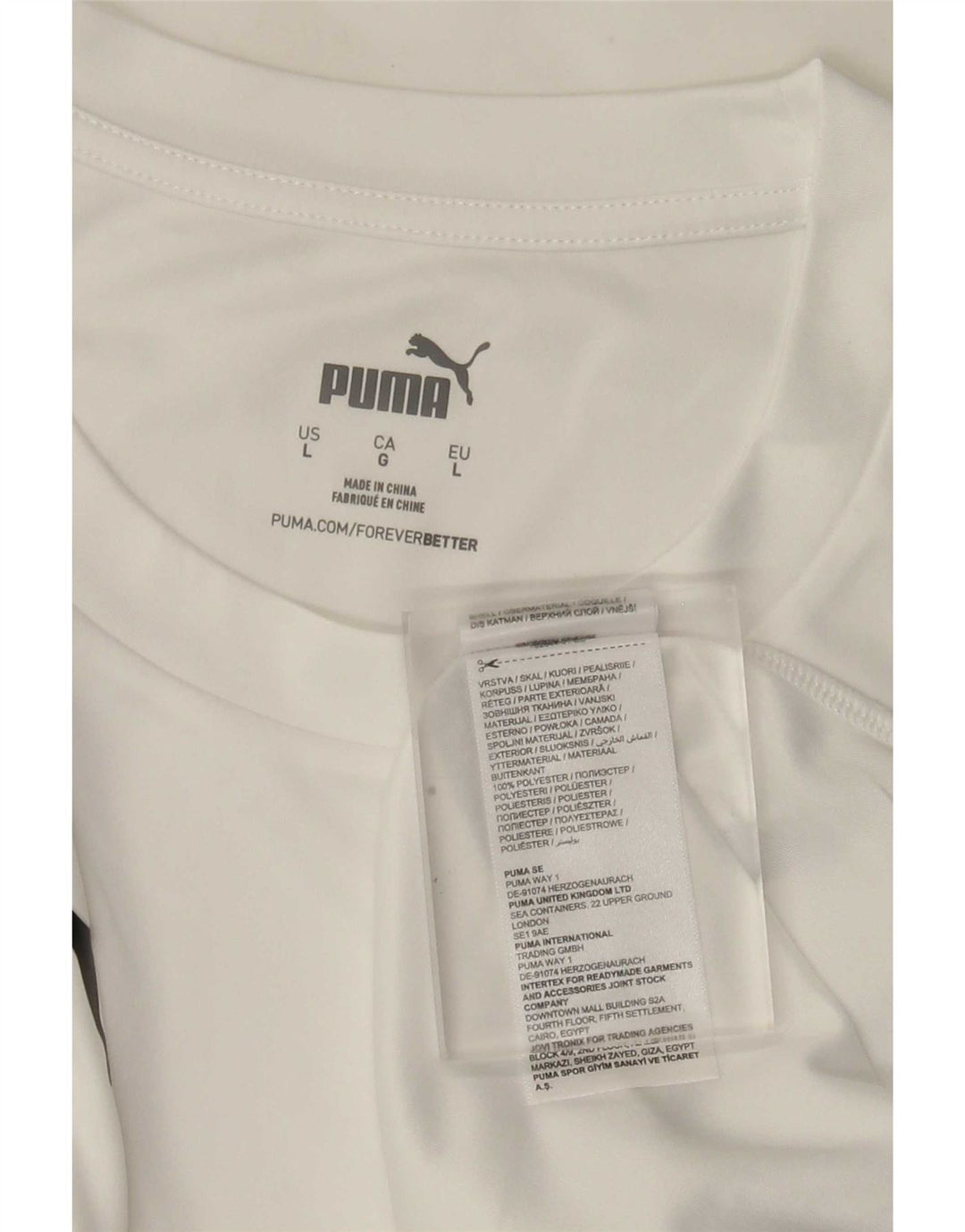 Мужская футболка с рисунком Puma Deutshland, большой белый полиэстер