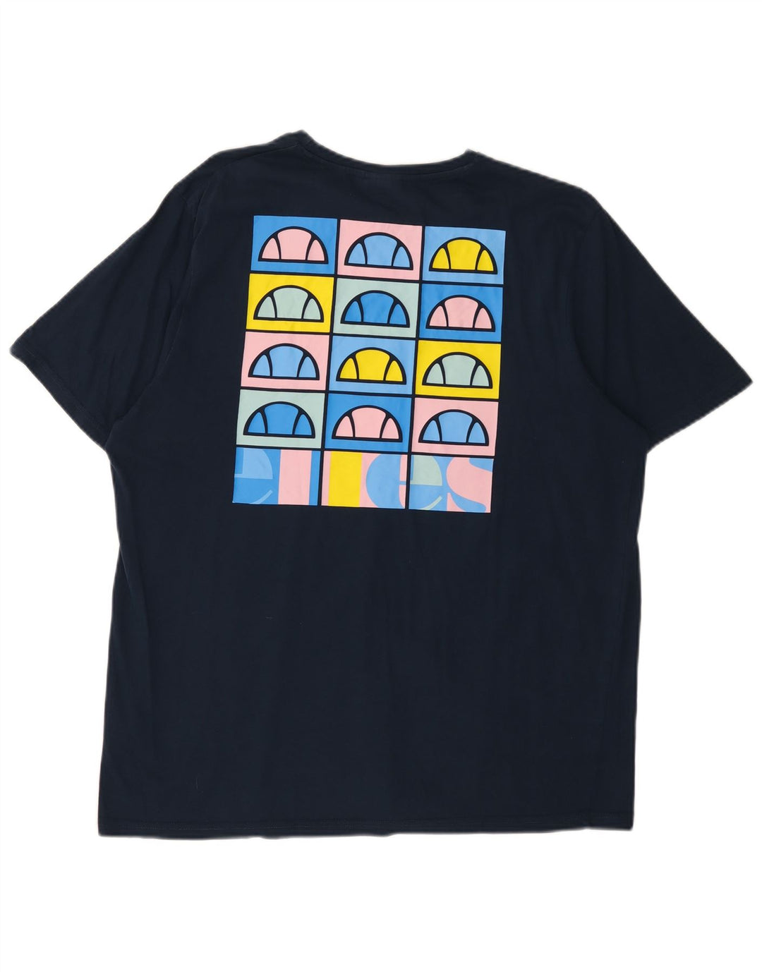 ELLESSE Мужская футболка с рисунком Топ 2XL Темно-синий хлопок