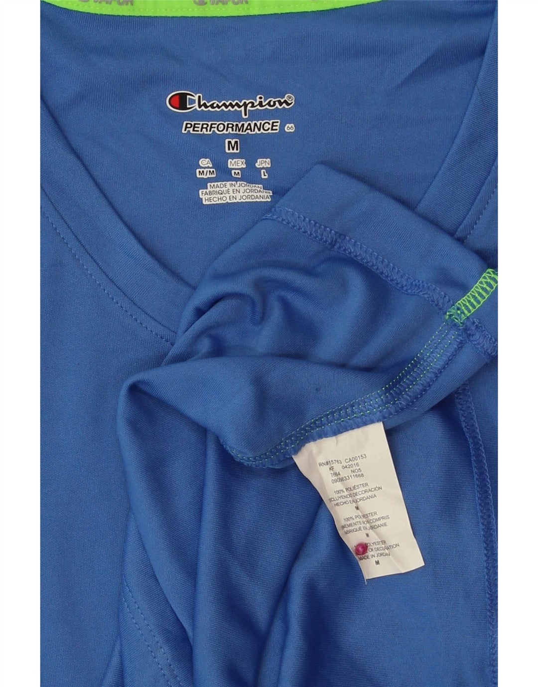 Женская футболка CHAMPION Top UK 14, средний синий полиэстер