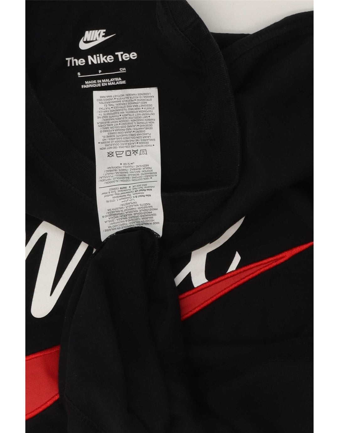 Мужская футболка с графическим рисунком Nike, маленький черный хлопок