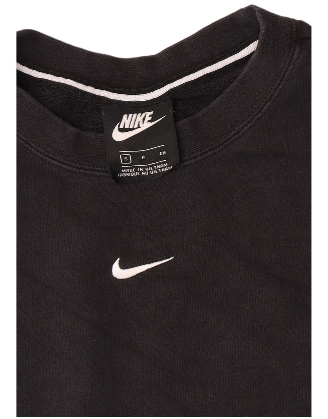 Женский джемпер большого размера с рисунком Nike UK 10, маленький черный