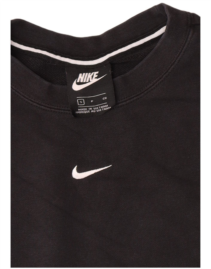Женский джемпер большого размера с рисунком Nike UK 10, маленький черный