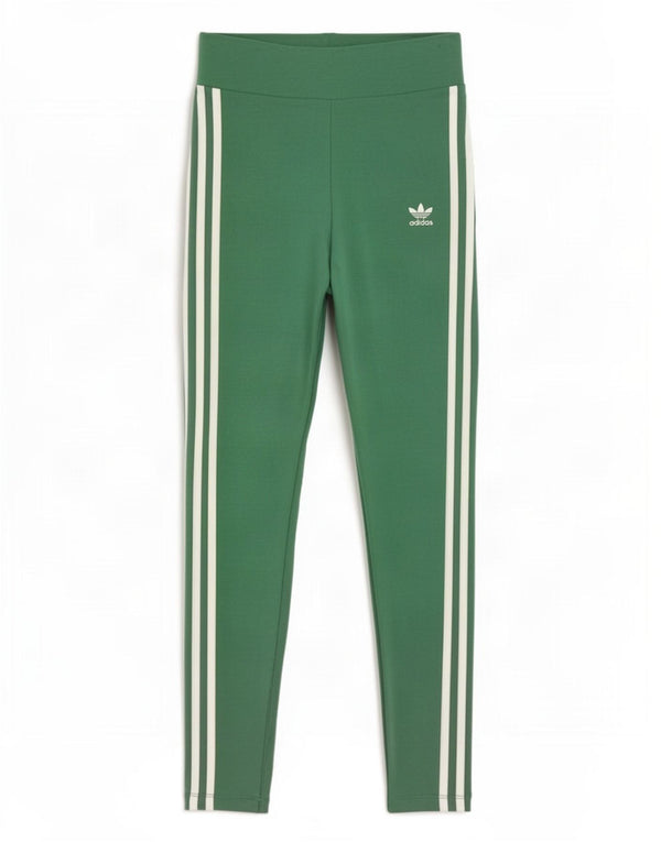 Женские леггинсы Adidas UK 8, маленькие, зеленые, хлопковые