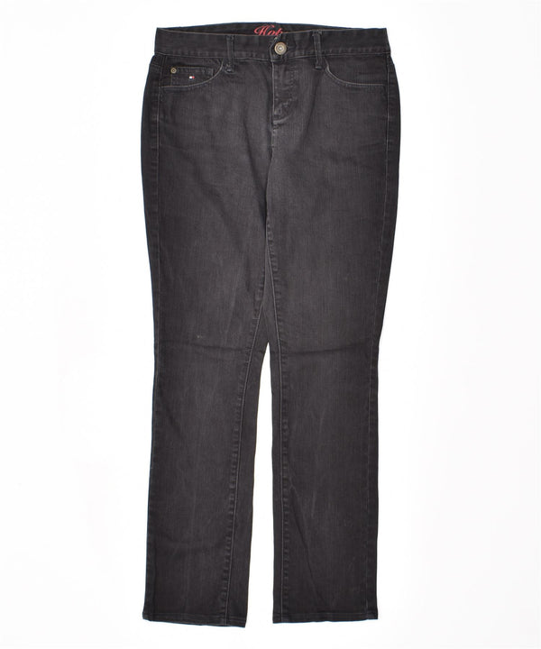 TOMMY HILFIGER Женские джинсы Hope Slim США 6 Средний W30 L30 Черный хлопок