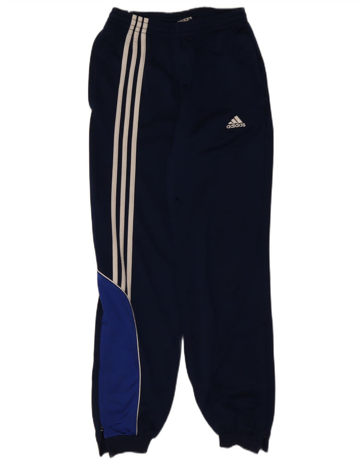 Спортивные брюки Adidas для мальчиков 13–14 лет, темно-синие, полиэстер с цветными блоками