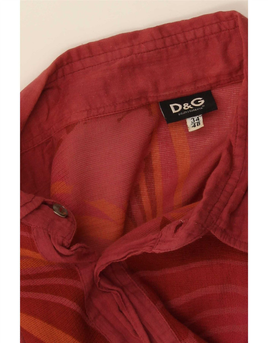 Мужская рубашка Dolce & Gabbana IT 48 Medium Red Floral