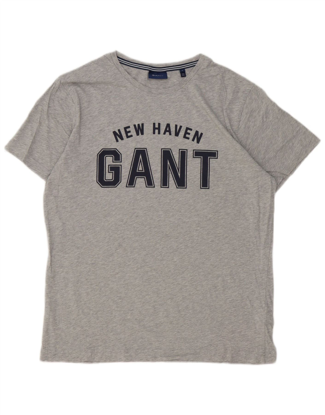 Мужская футболка с рисунком Gant, большой серый хлопок