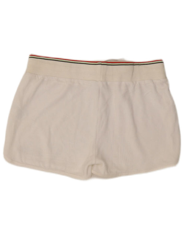 Женские спортивные шорты Ellesse UK 16, большие белые хлопковые
