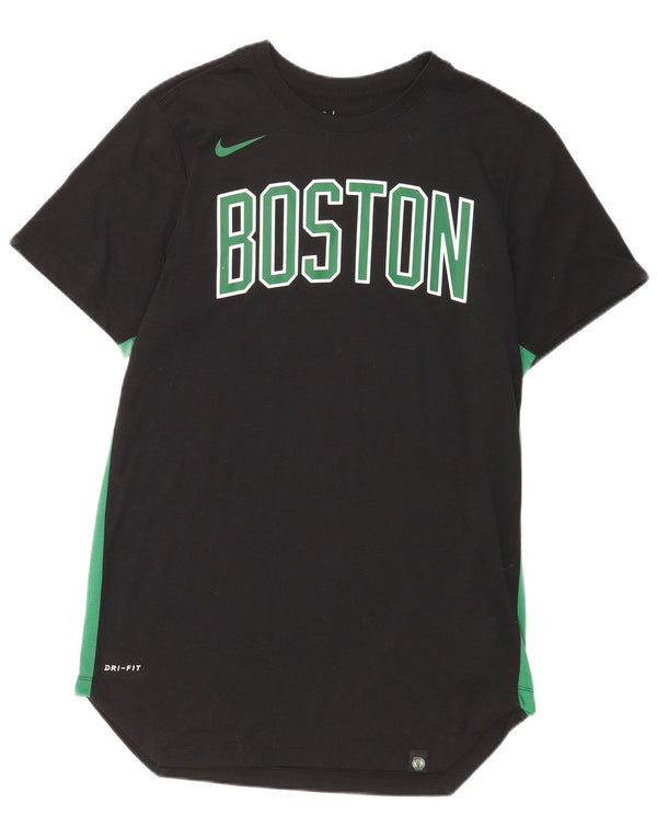 Мужская футболка с рисунком Nike Boston Celtics, средний черный полиэстер