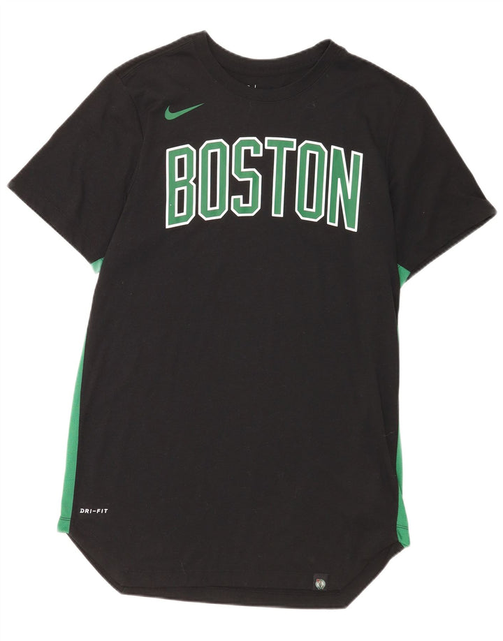 Мужская футболка с рисунком Nike Boston Celtics, средний черный полиэстер