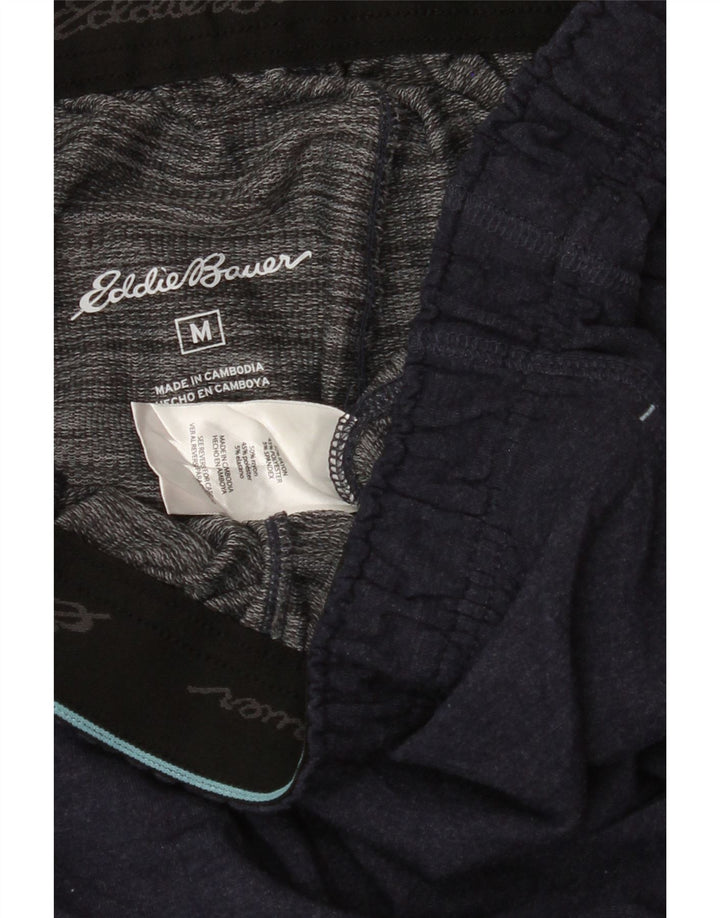 EDDIE BAUER Mens Tracksuit Trousers Medium  Navy Blue Rayon Vintage Eddie Bauer and Second-Hand Eddie Bauer from Messina Hembry 