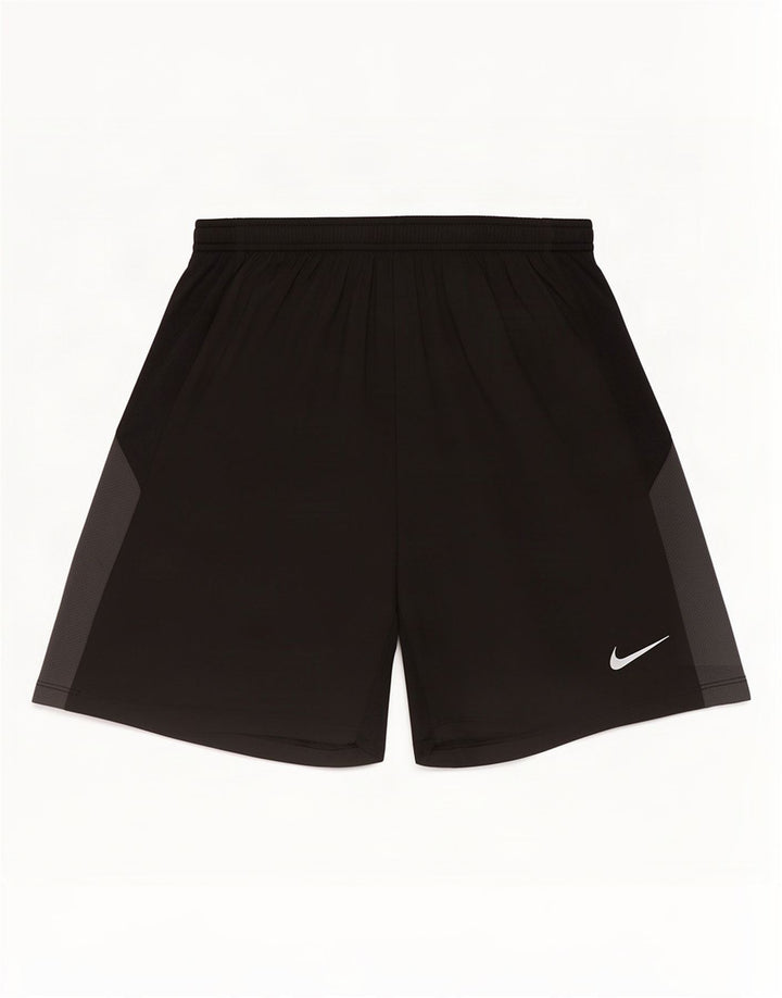 Мужские спортивные шорты Nike Dri Fit среднего размера, полиэстер с цветными блоками, средний черный