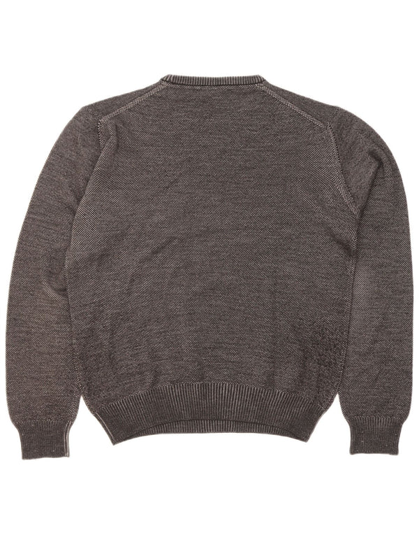 Мужской свитер Trussardi Jeans с круглым вырезом XL, серая шерсть из натуральной шерсти