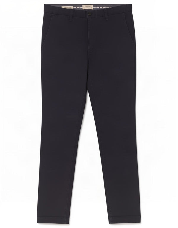 Мужские брюки-чиносы Jack & Jones Marco Slim Fit W30 L30, темно-синие, хлопковые