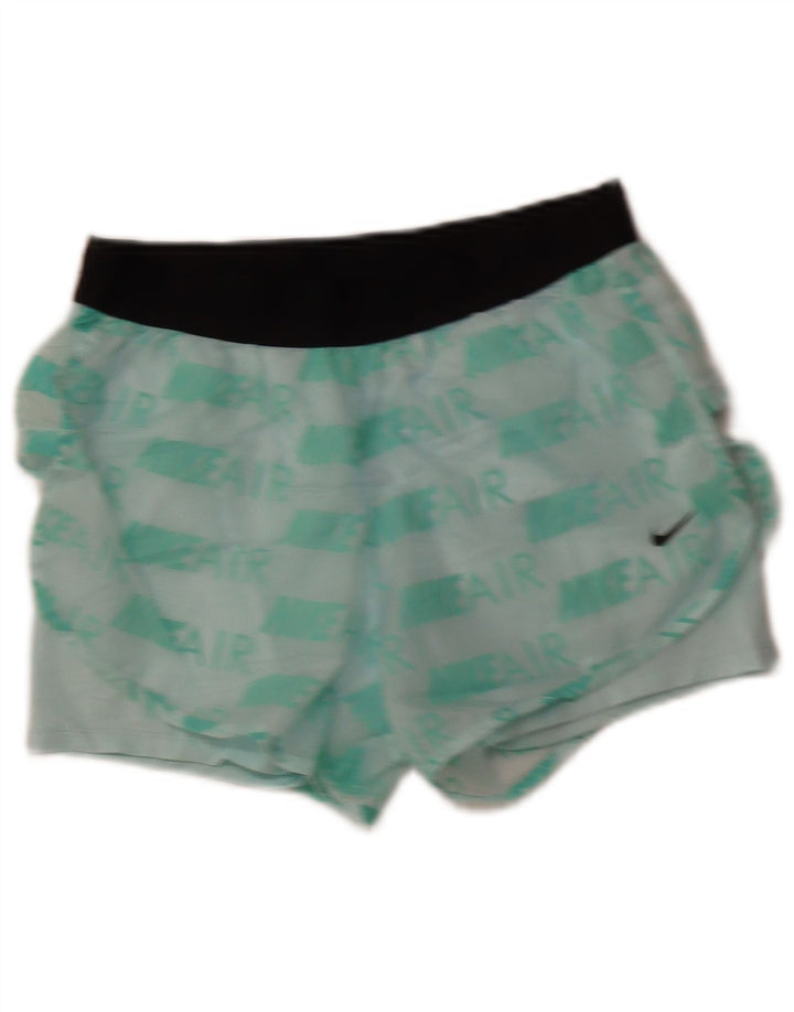 Женские спортивные шорты NIKE Air Graphic UK 12, средний зеленый полиэстер
