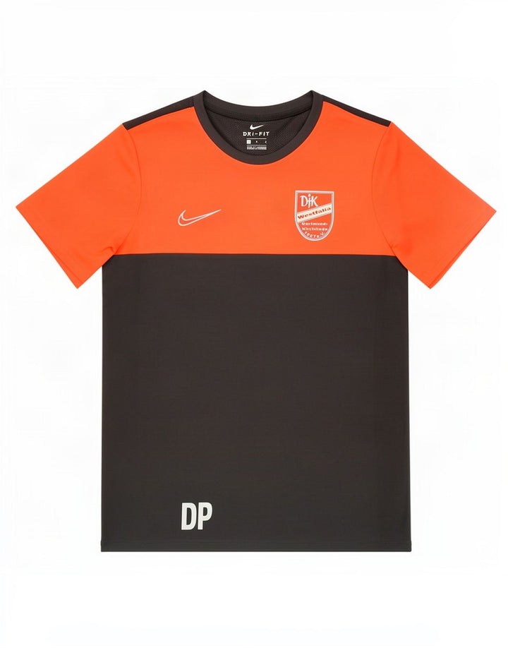 Мужская футболка Nike Dri Fit с графическим рисунком, большой серый полиэстер с цветными блоками