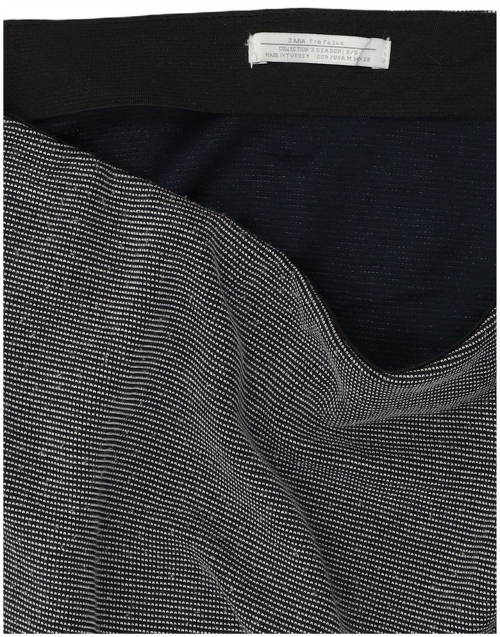 Женская мини-юбка ZARA Medium W28 Темно-синяя в крапинку