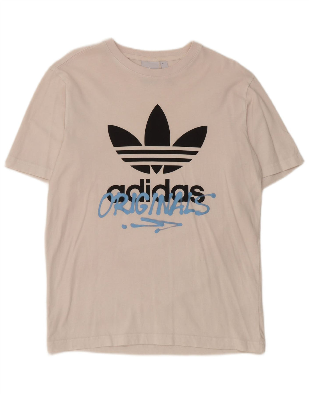 Мужская футболка Adidas с рисунком, маленький белый хлопок