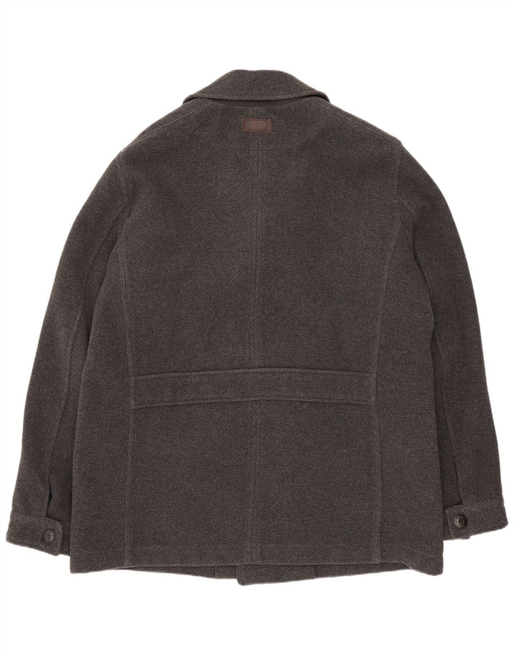 Мужское полупальто Marlboro Classics EU 56 3XL, серое, шерсть