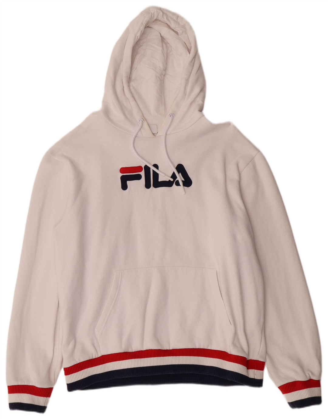 Мужской джемпер с капюшоном FILA XL, белый хлопок