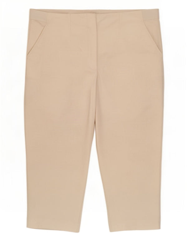 Женские прямые капри Marks & Spencer UK 20 2XL W38 L21 белые