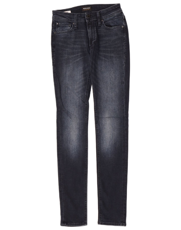 Мужские джинсы скинни Jack & Jones Liam W28 L34, темно-синий, хлопок