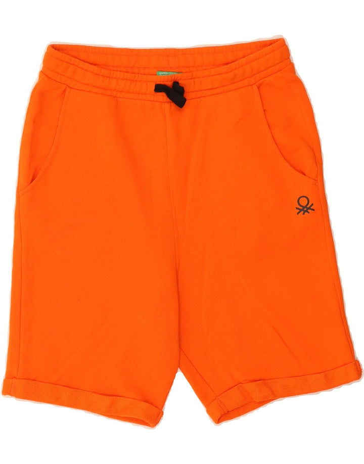 BENETTON Womens Sport Shorts UK 12 Medium Orange Vintage Benetton and Second-Hand Benetton from Messina Hembry 