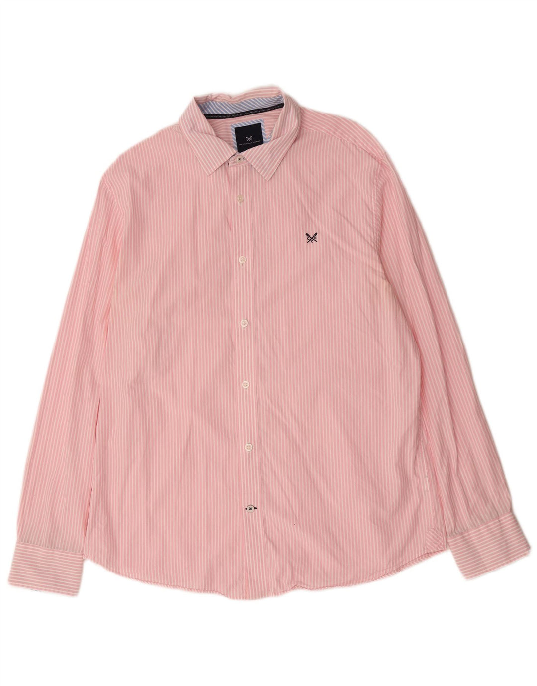 Мужская рубашка Crew Clothing, большая розовая полоска