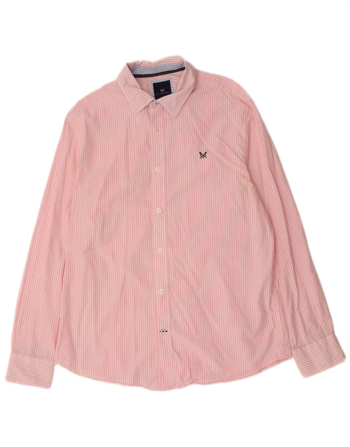 Мужская рубашка Crew Clothing, большая розовая полоска