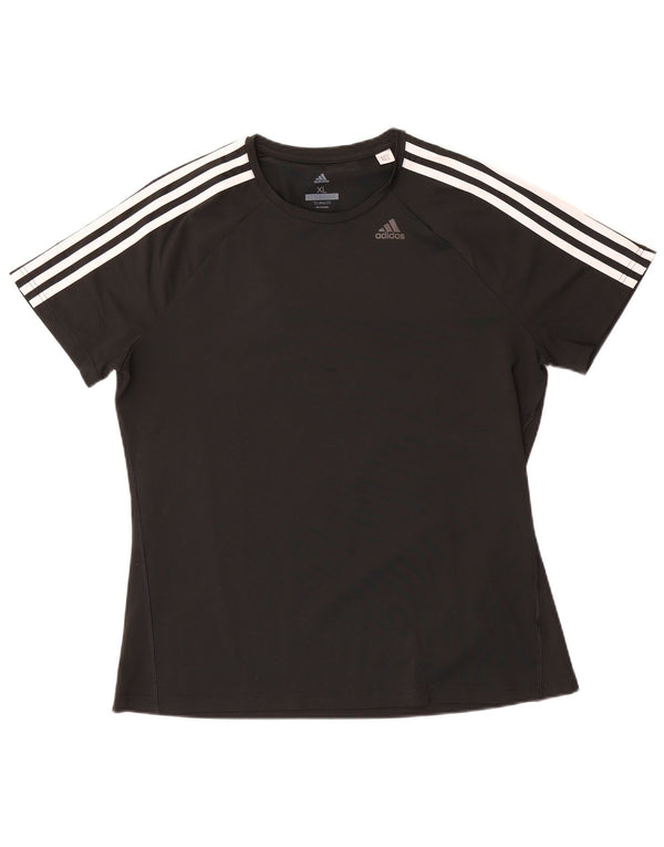 Женская футболка ADIDAS Climalite UK 20/22 XL, черный полиэстер