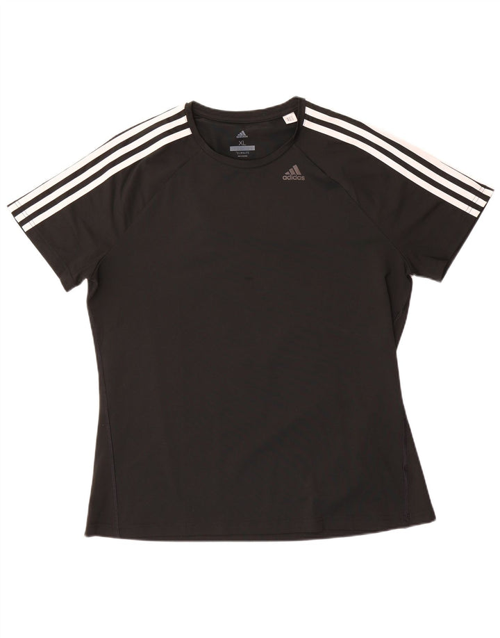 Женская футболка ADIDAS Climalite UK 20/22 XL, черный полиэстер