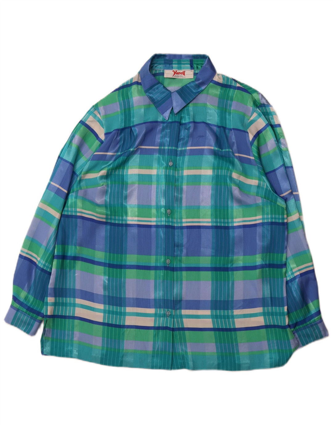 YARELL Womens Shirt EU 44 XL Multicoloured Check Polyester