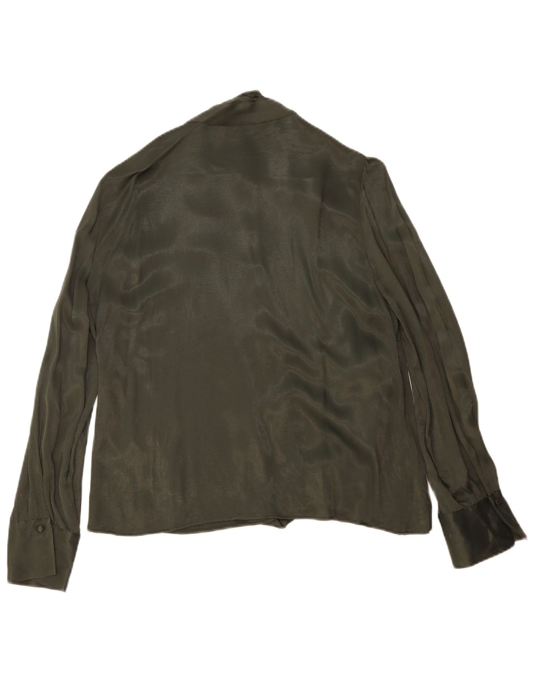 Женская блузка-рубашка Zara UK 18 XL, зеленая