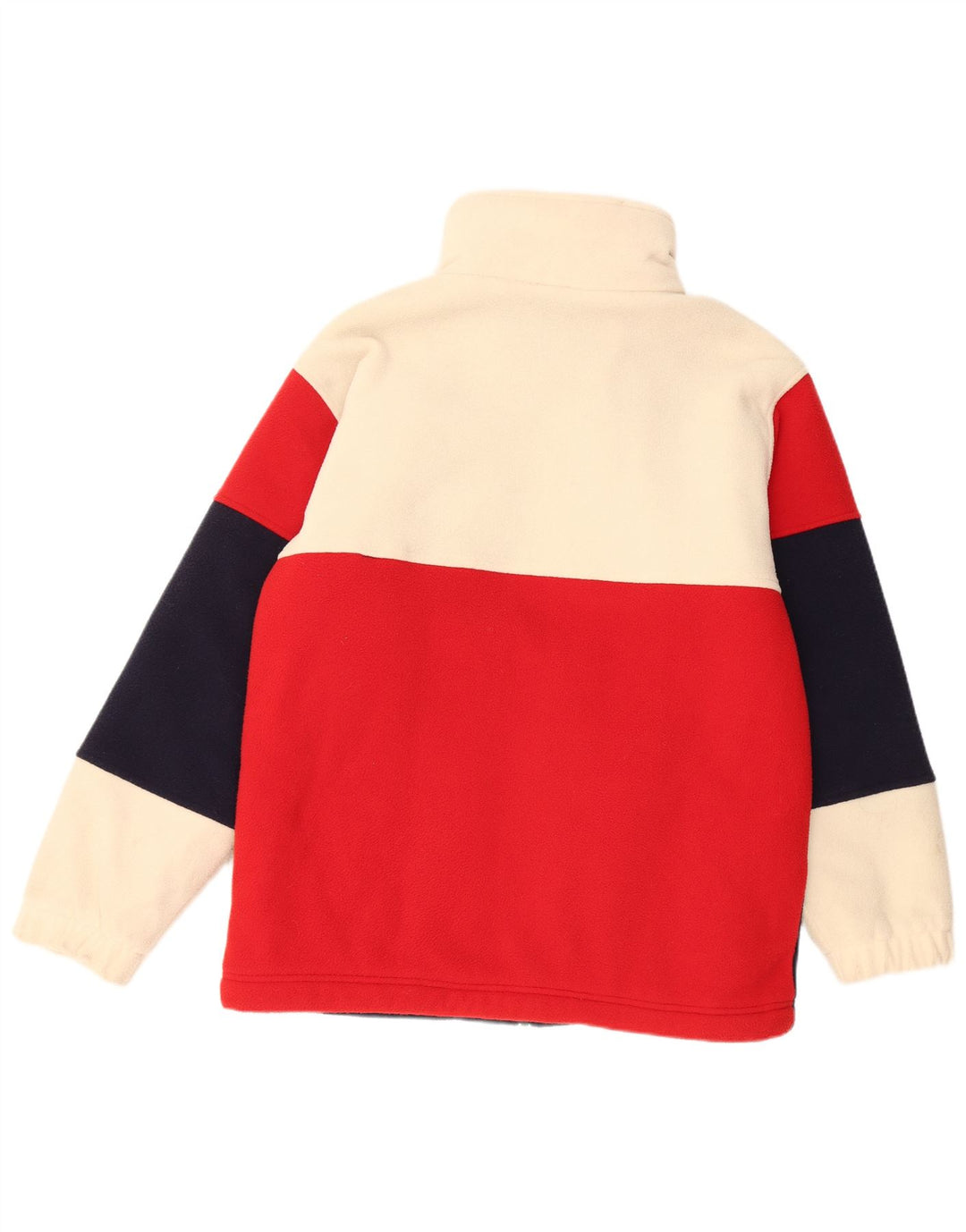 Мужская флисовая куртка свободного кроя CRANE UK 36, маленькая, разноцветная, с цветными блоками