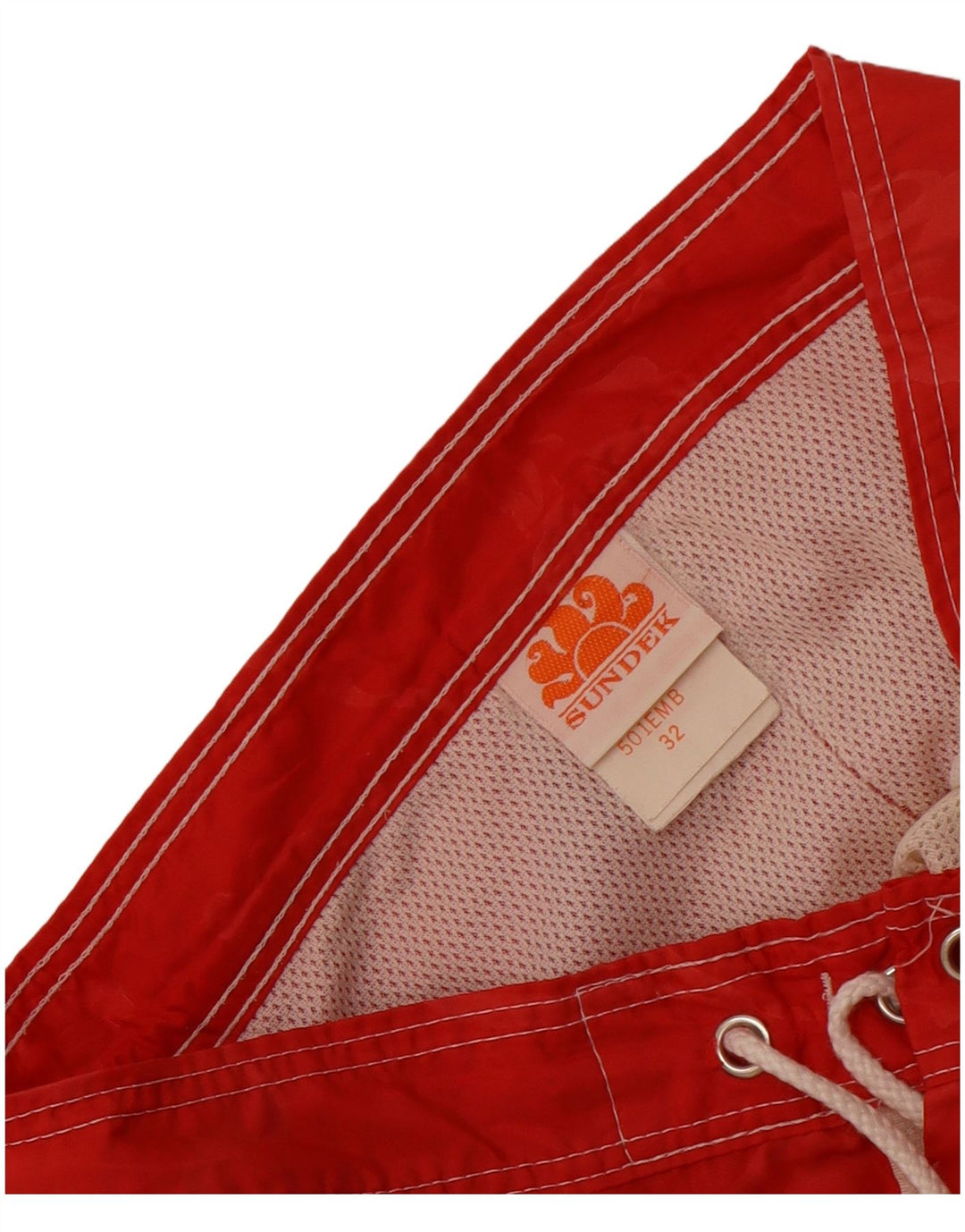 Мужские шорты для плавания Sundek, нейлон, средний красный цвет с цветочным принтом