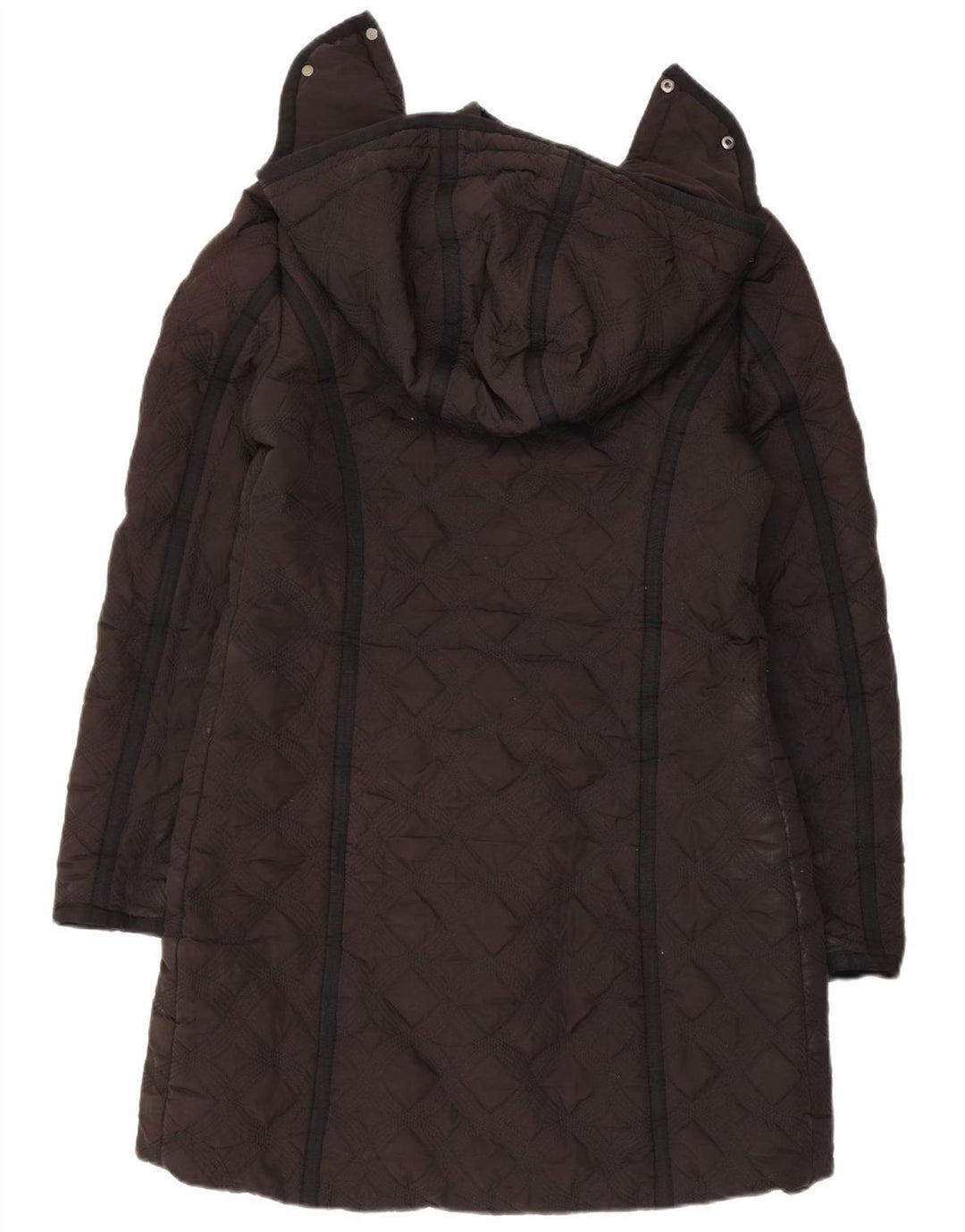 Женское стеганое пальто Desigual с капюшоном EU 44 XL, черный полиэстер