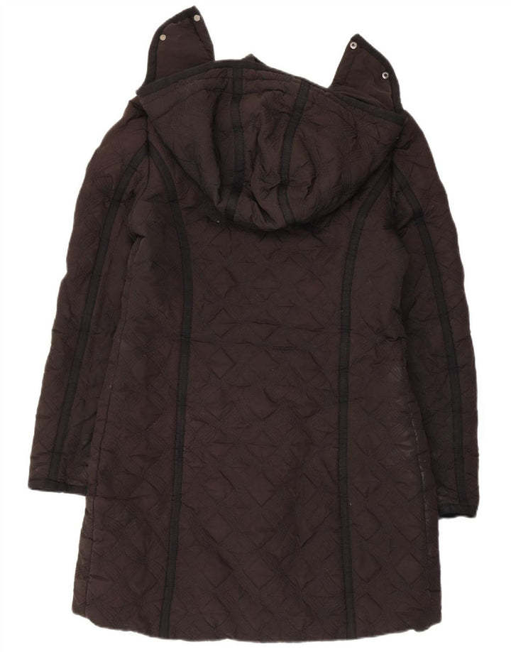 Женское стеганое пальто Desigual с капюшоном EU 44 XL, черный полиэстер