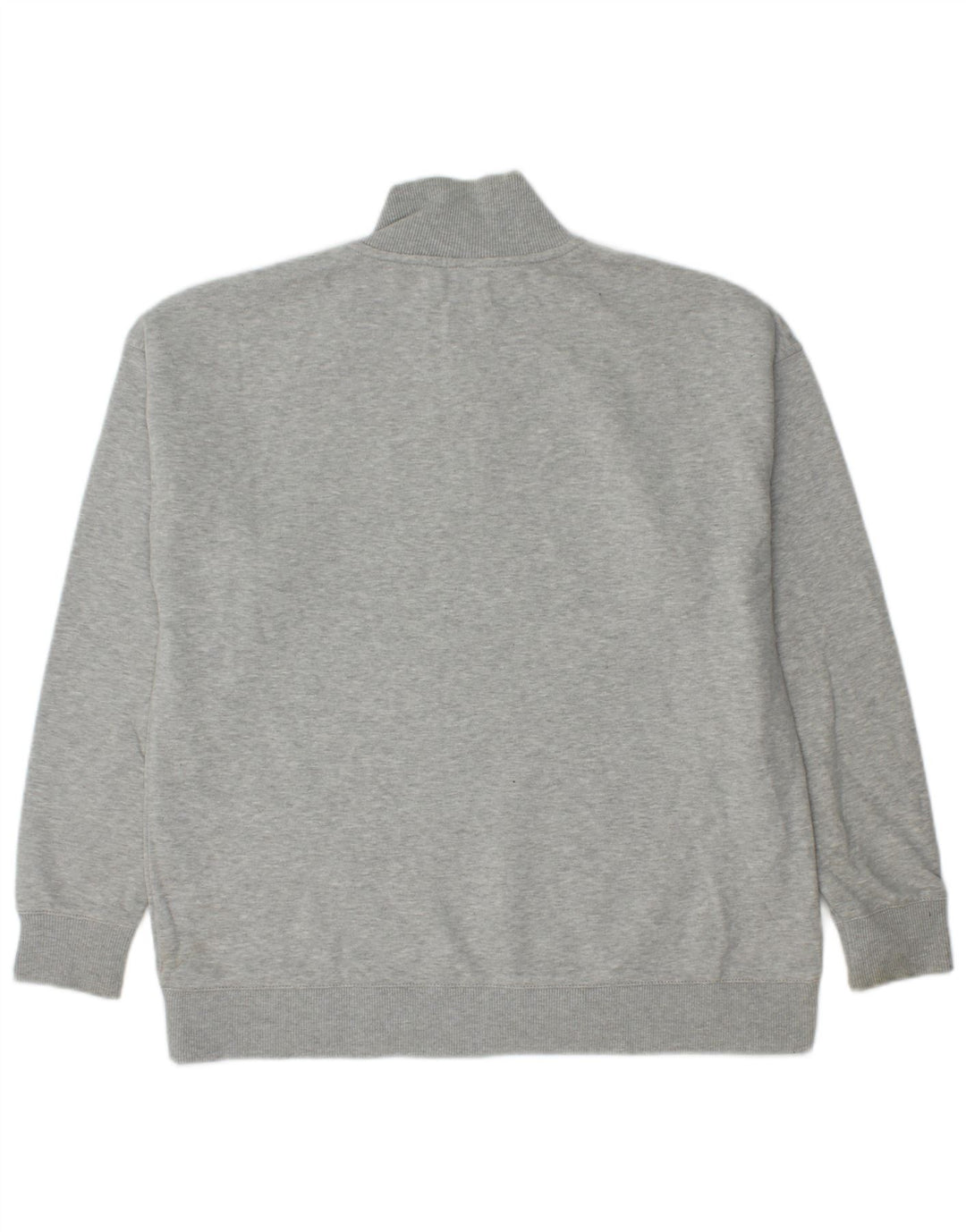 CALVIN KLEIN JEANS Мужской свитшот с воротником на молнии, джемпер среднего серого цвета