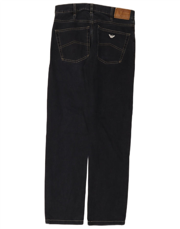 Женские прямые джинсы Armani W32 L29 темно-синие, хлопок