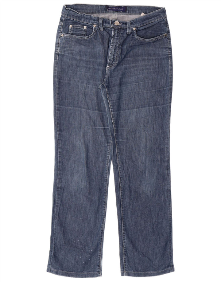 TRUSSARDI Womens Straight Jeans W29 L28 Blue Cotton