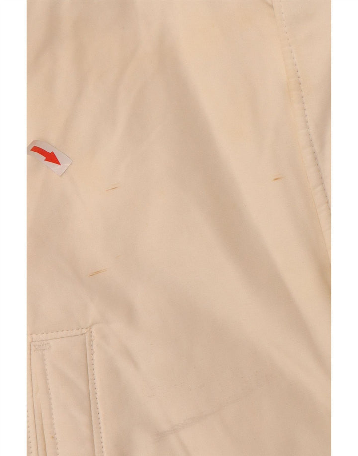 Мужская стеганая куртка Woolrich с капюшоном UK 40, большой размер, белый хлопок