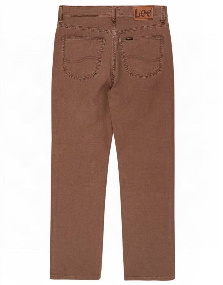 Мужские прямые джинсы Lee W32 L34 коричневые, хлопок