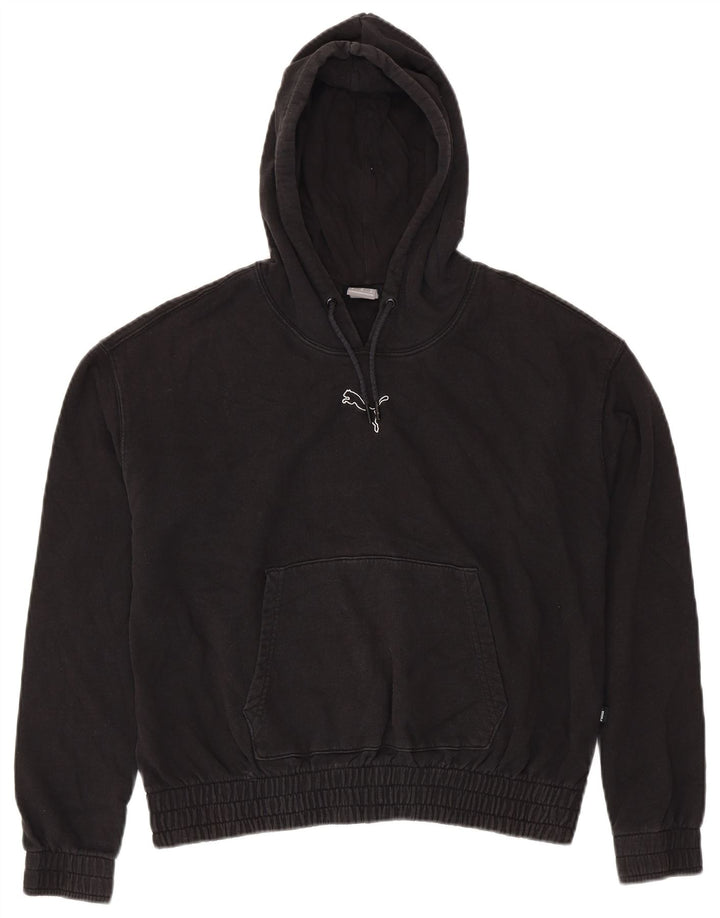 Женский джемпер с капюшоном PUMA Oversized UK 14, средний черный, хлопок