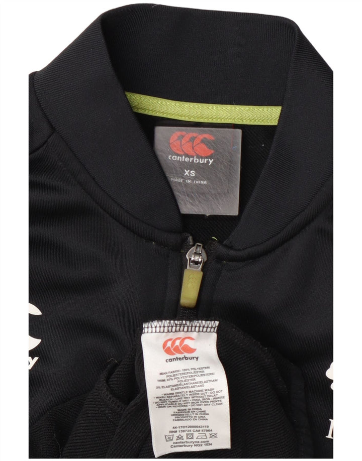 Мужской спортивный костюм Canterbury IRFU, верхняя куртка XS, черный полиэстер